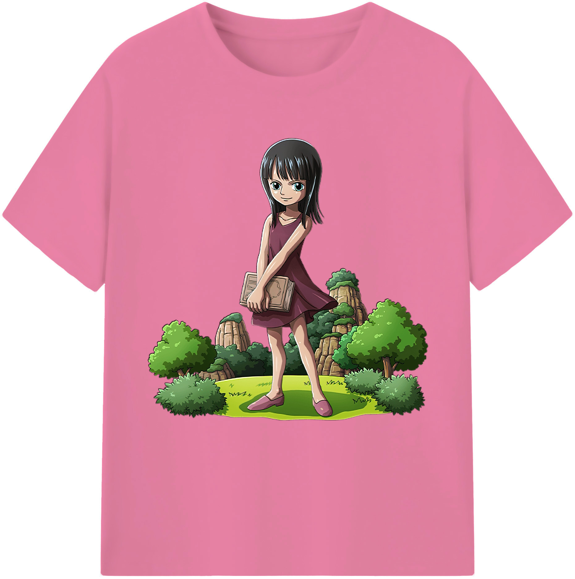 ワンピース ニコ・ロビン ONE PIECE Nico Robin 綿100％半袖Tシャツ（フロントプリント）